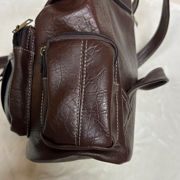 Vintage Yongle Drawstring Backpack with many pockets unisex - Picture 5 of 13